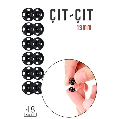 Metal ÇıtÇıt 13 mm 48 Adet NO:3 - 2