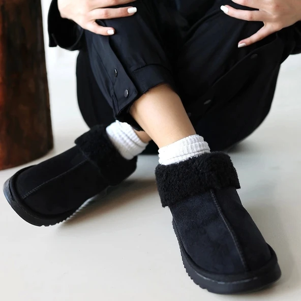 Abby Siyah Süet Bot - Resim 4