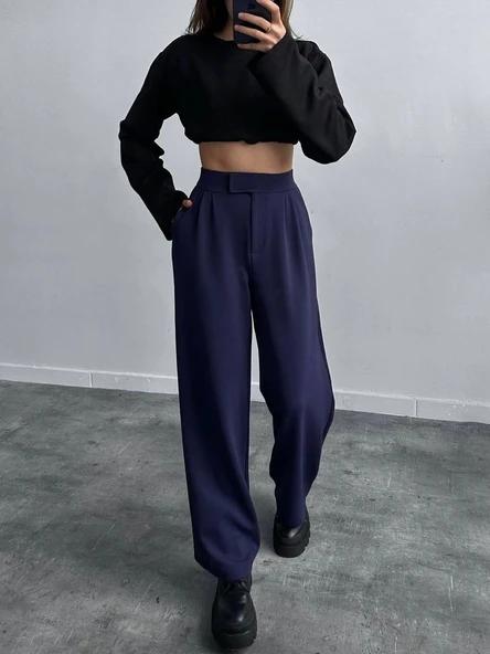 Cırtlı palazzo pantolon ürün görseli 1