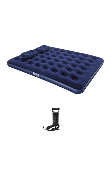 Bestway Çift Kişilik Şişme Yatak + 2 Yastık + Pompa Hediyeli 67374 - 2