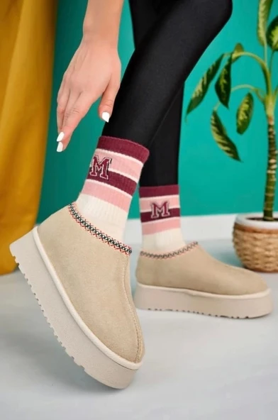 Foyk Bej Süet Bot ürün görseli