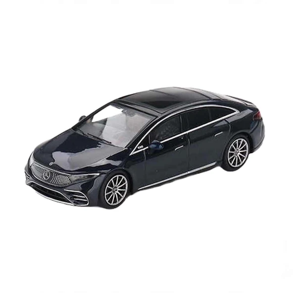 Nessiworld Mini GT 1:64 Mercedes-Benz EQS 580 4MATIC Blue Metallic - 1