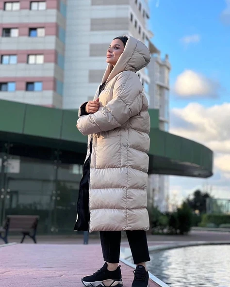 OVERSİZE UZUN ŞİŞME MONT - 2