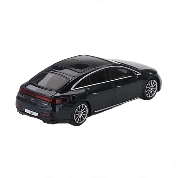 Nessiworld Mini GT 1:64 Mercedes-Benz EQS 580 4MATIC Blue Metallic - 3