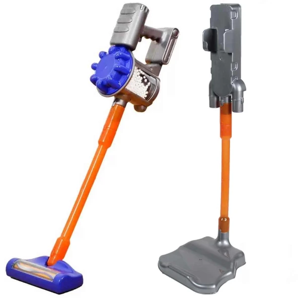 NessiWorld Vacuum Cleaner Pilli Kablosuz Oyuncak Dikey Standlı Elektrik Süpürgesi - Resim 3