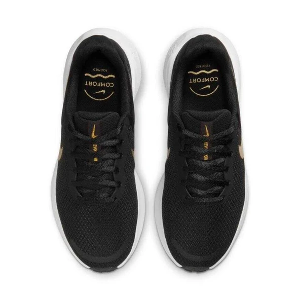 Nike W Revolution 7 FB2208-006 Siyah Kadın Yürüyüş & Koşu Ayakkabısı - 4