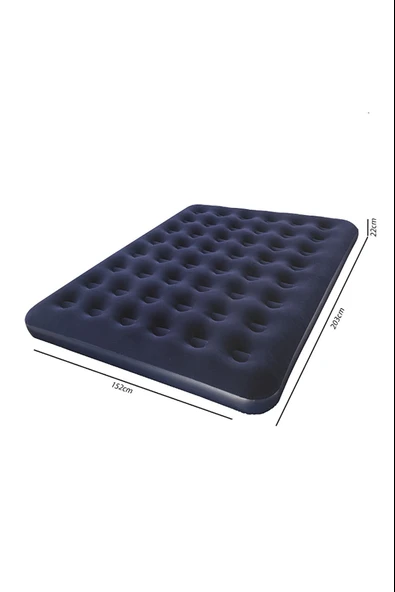 Çift Kişilik Şişme Yatak 203x152x22 cm 67003 - 2