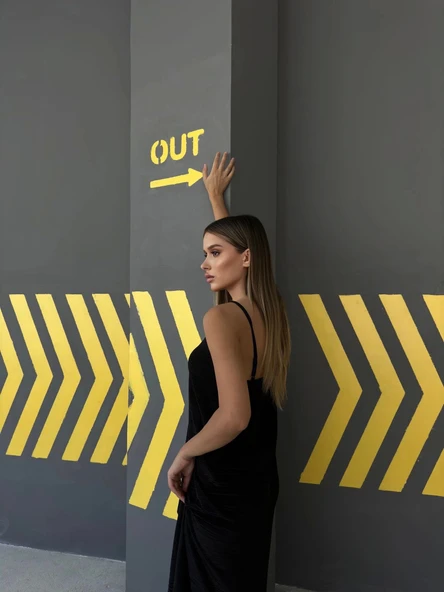 Piliseli uzun elbise - 4