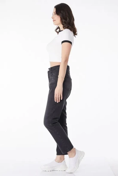 Slimfit mom jeans pantolon - 4