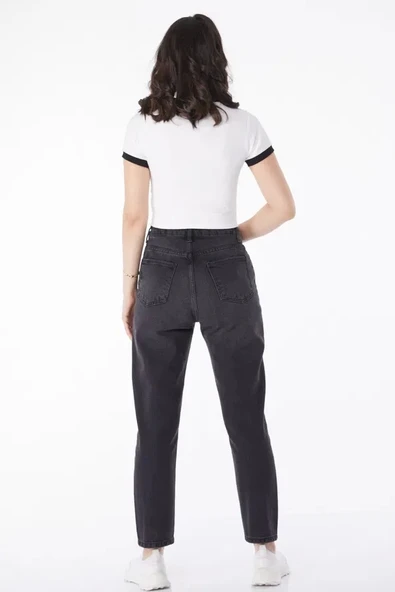 Slimfit mom jeans pantolon - 2
