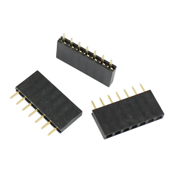 1x7 Pin Dişi Header Konnektör 2.54mm 180° 180C Ph:8.5mm - 440 Adet ürün görseli