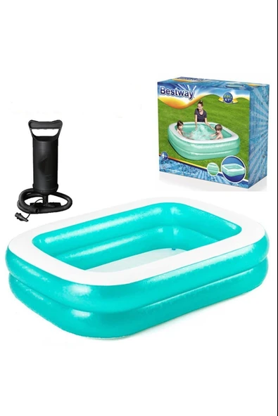 Bestway 54005 Büyük Boy Şişme Havuz 201x150x51cm + Pompa - 1