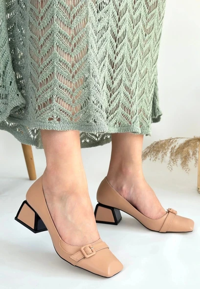 Pentio Nude Cilt Topuklu Ayakkabı - Resim 3