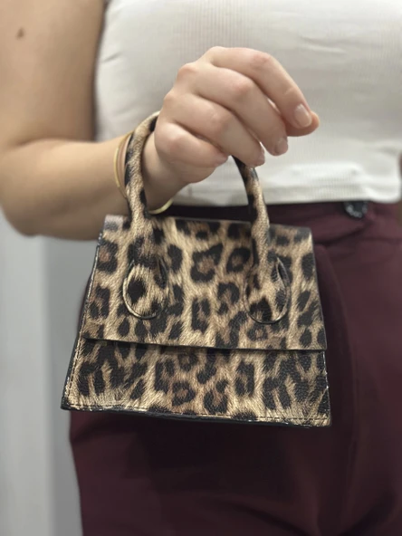 luxe leopar cilt çanta - 2