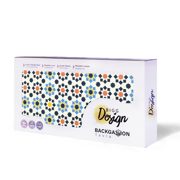 Biggdesign Star Tavla | Çizilmez Zeminli, Mıknatıslı MDF Kasa, 2 Kat Vernik Cilalı - 2