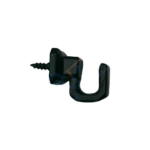 Vidalı Kanca, Askı Küçük - 15x18mm, Siyah - 100 Adet - 1