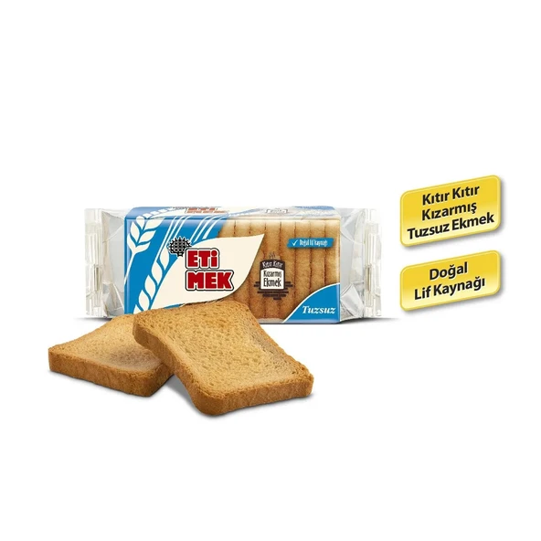 Eti Etimek Klasik ve Tuzsuz Kızarmış Ekmek 6 lı Karma Paket - 3