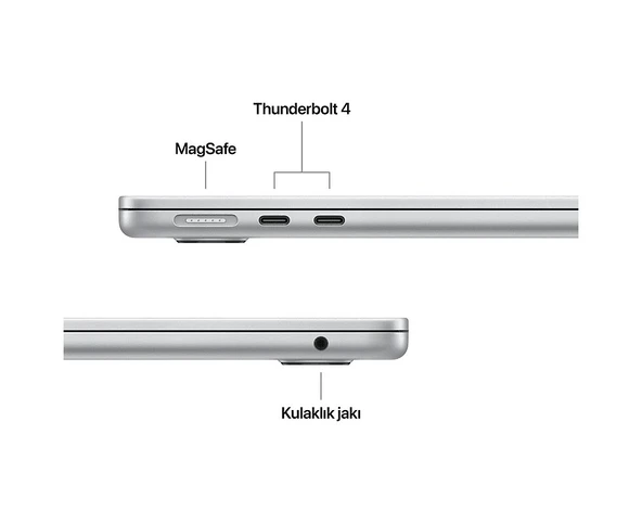 Apple MacBook Air MW0W3TU/A M4 16 GB 256 GB SSD 13.6" macOS Dizüstü Bilgisayar - 6