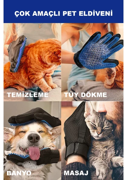 Kedi Köpek Tüy Toplama Eldiveni - 8