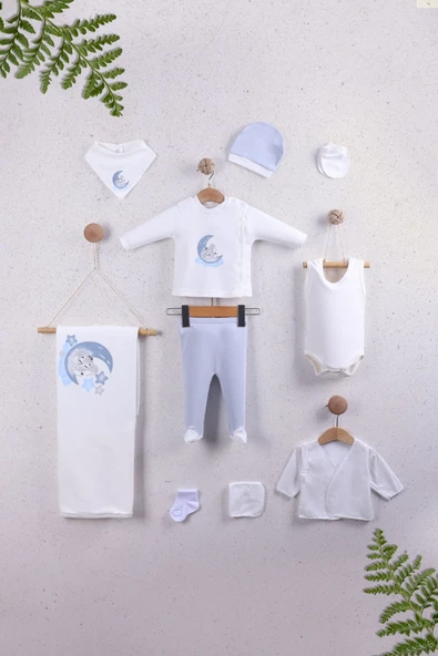 Jusso 10 lu Hastane Çıkışı %100 Pamuklu Bebeğine Değer Veren Anneler