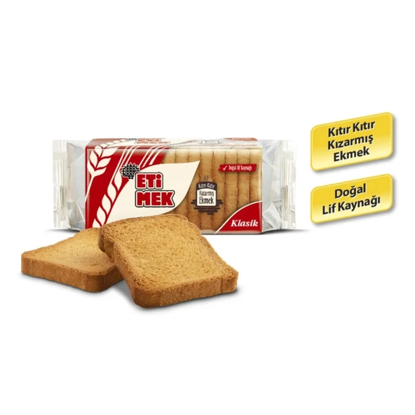 Eti Etimek Klasik ve Tuzsuz Kızarmış Ekmek 6 lı Karma Paket - Resim 2