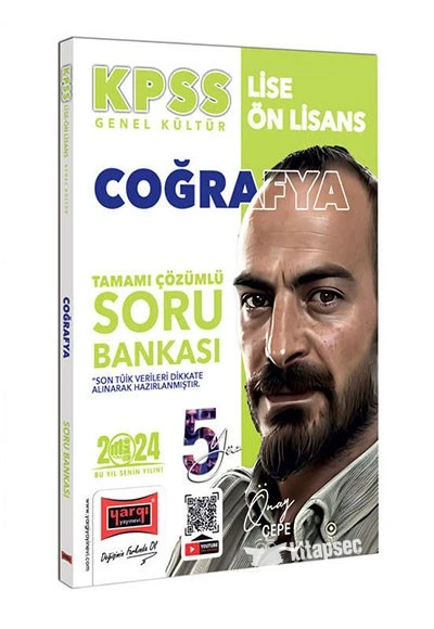 2024 KPSS Lise Ön Lisans 5Yüz Coğrafya Tamamı Çözümlü Soru Bankası Yargı Yayınları ürün görseli 1