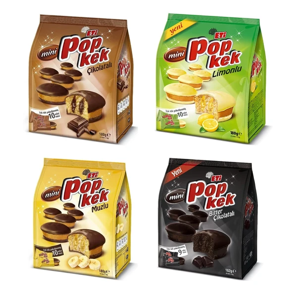 Eti Popkek Mini 4 lü Karma Paket