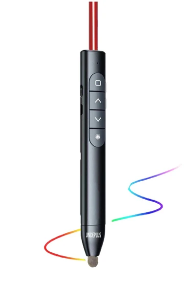 Akıllı Tahta/Telefon/Tablet Dokunmatik Kalem Lazer Presenter Kablosuz Sunum Kumandası-Fiber Uçlu-1
