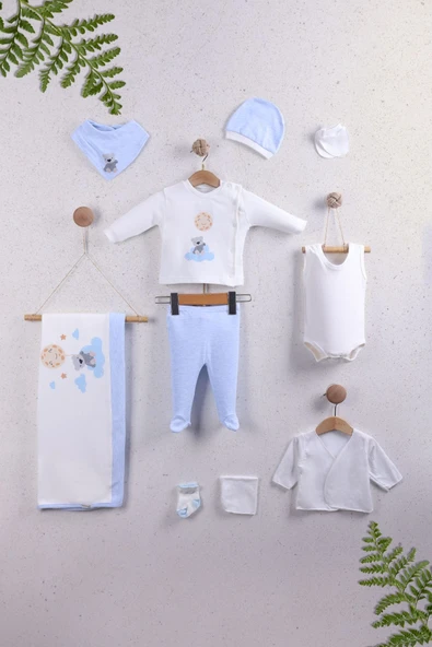 Jusso 10 lu Hastane Çıkışı %100 Pamuklu Bebeğine Değer Veren Anneler