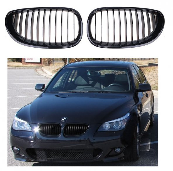 BMW E60 PARLAK SİYAH PANJUR SETİ 2003-2010