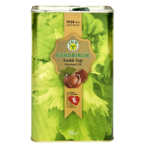 Fiskobirlik Fındık Yağı 3 Lt Teneke