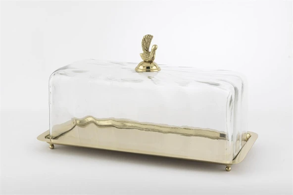 Mikasa Moor Gold Dik Cam Kapaklı Sunumluk 35x17x20cm