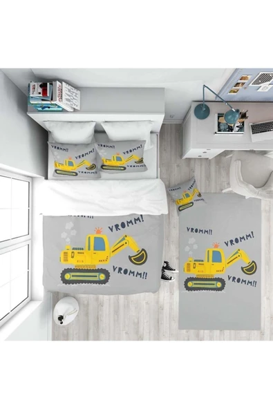 yok yok evim eve dair her şey Unisex Genç Nevresim Takımı Psl-nt-10 - 1