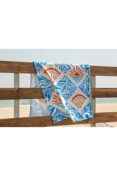 yok yok evim eve dair her şey Desenli Yüksek Kalite PLAJ HAVLUSU - 8