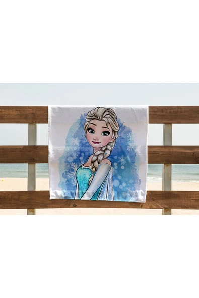 yok yok evim eve dair her şey ELSA Dijital Baskılı Plaj Havlusu | Yüksek Kalite | 70x150