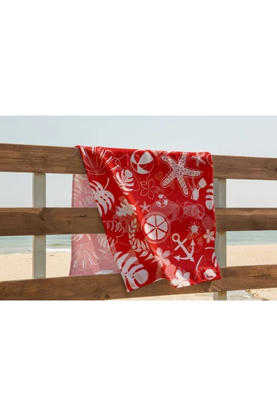 yok yok evim eve dair her şey Desenli Yüksek Kalite PLAJ HAVLUSU - 11