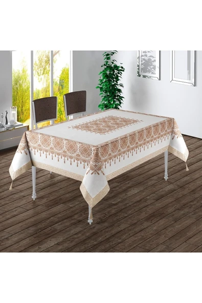 yok yok evim eve dair her şey Tuğra Gold Kolay Temizlenebilir Leke Tutmaz Dertsiz Masa Örtüsü ürün görseli