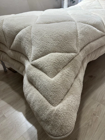 Pusula Home Welsoft Pofuduk Çift Taraflı KEPÇE İŞ MAKİNALARI Desenli Tek Kişilik Yorgan Uyku Seti - Resim 2