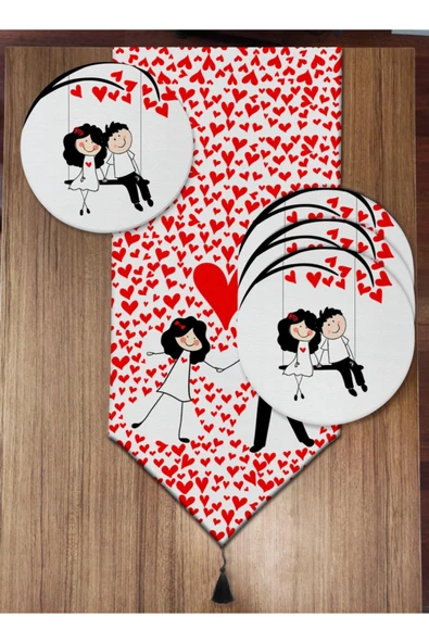 yok yok evim eve dair her şey Kalpler Ve Aşıklar 6'lı Supla Ve Runner Set