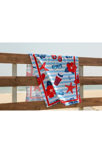 yok yok evim eve dair her şey Desenli Yüksek Kalite PLAJ HAVLUSU - 2