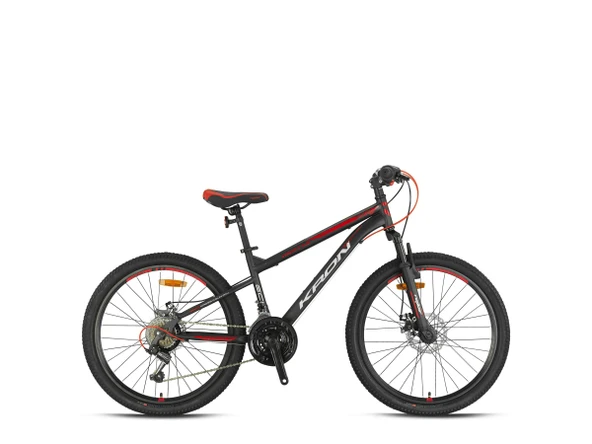 VORTEX 4.0 - 26 MTB - 14' - 21 Vites - M.DISC - Mat Siyah-Gri/Kırmızı