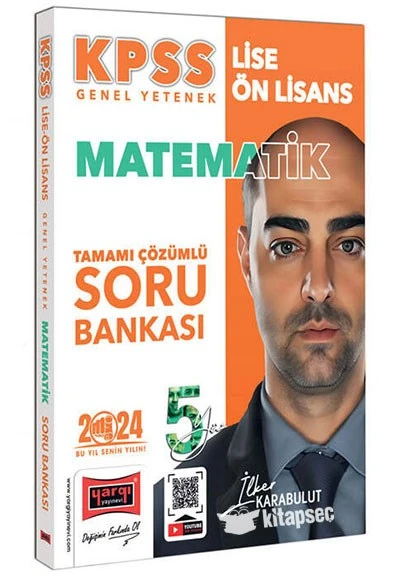 2024 KPSS Lise Ön Lisans 5Yüz Ekibi Matematik Tamamı Çözümlü Soru Bankası Yargı Yayınları