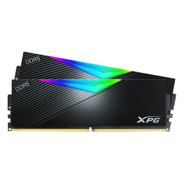 XPG Lancer RGB AX5U6400C3232G-DCLARBK 64GB (2x32GB) DDR5 6400MHz CL32 Masaüstü Bellek ürün görseli 1