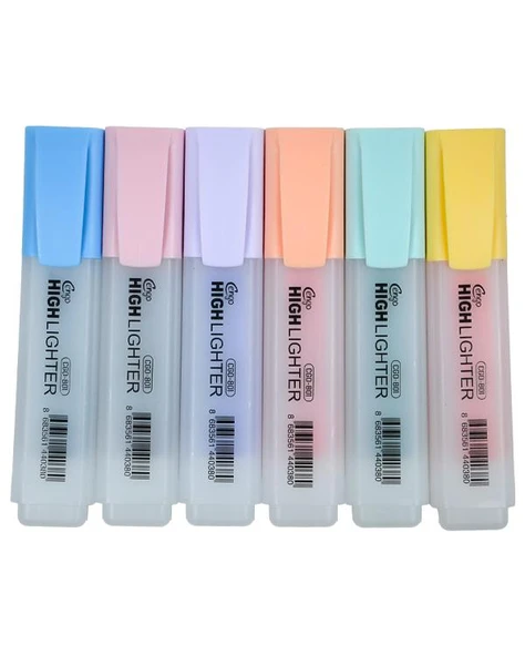 Cengo 6lı Fosforlu Kalem Candy Renkler CGO801 - 2