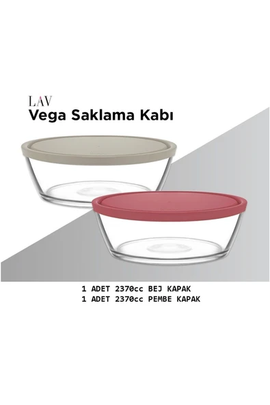 LAV FEYZADE VEGA Saklama Kabı 2 adet 2370cc ürün görseli