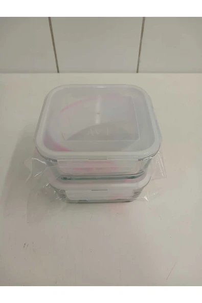 LAV FEYZADE Fresco Cam Kilitli Saklama Kabı 2’li Set 1150cc KARE (FRS-249)