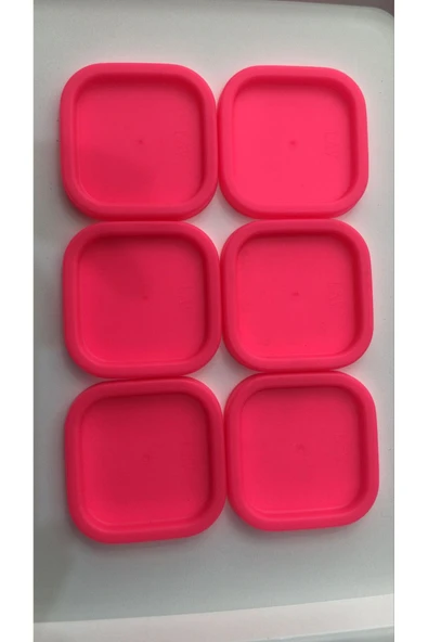 LAV 6 ADET Yedek Saklama Kabı Kapağı Pembe 6 Lı -270 Cc - 2