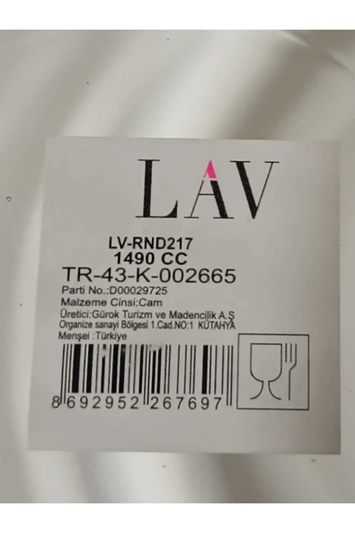 LAV FEYZADE Round Saklama Kabı (1490 cc X 3 ADET) GRİ KAPAKLI (LV-RND-217) - 2
