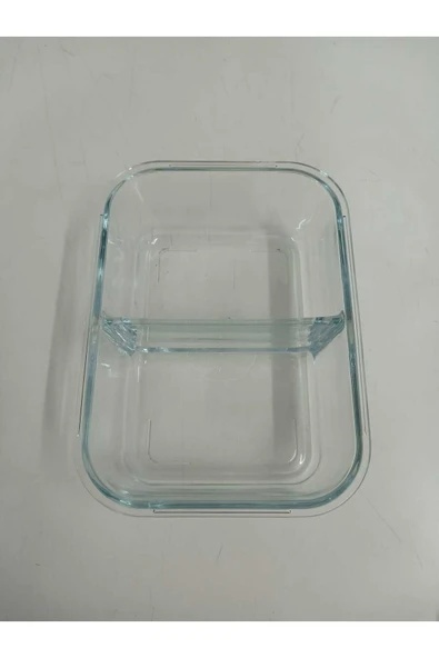 LAV Feyzade Fresco Iki Bölümlü Kilitli Cam Saklama Kabı 4’lü Set 1120cc Dikdörtgen (FRS-297) - 7