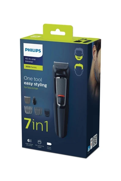 Philips Multigroom 3000 7-in-1 Series MG3720/16 Erkek Bakım Seti 362DSERI